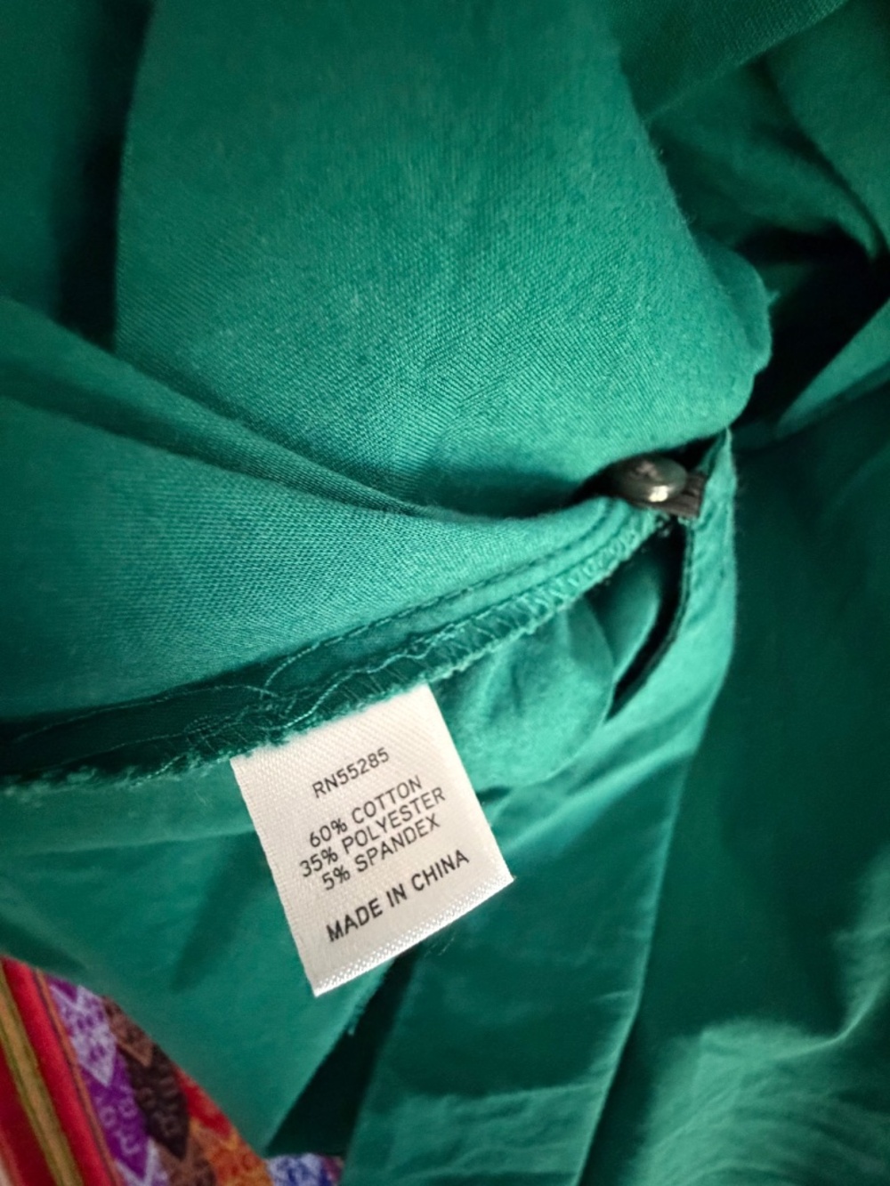 EXPRESS Design Studio teal wrap long-sleeved blouse - size small - Picture 5 of 7